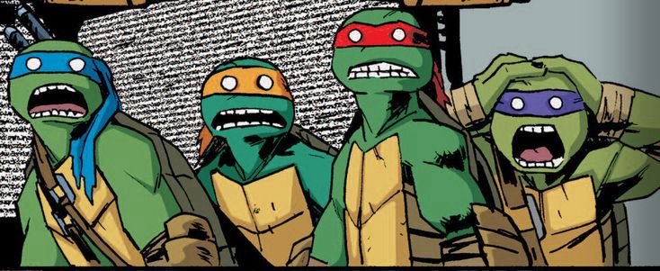 Geschockte Ninja turtles
