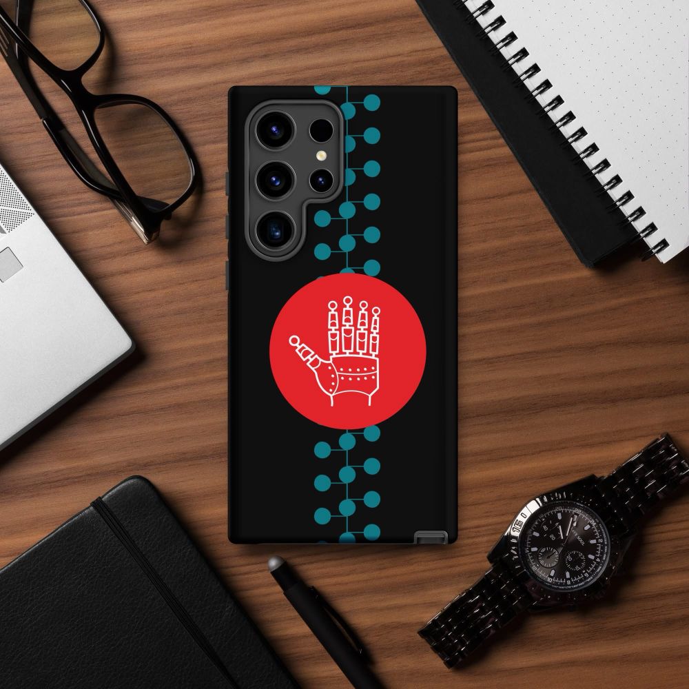 Futurism Now Phone Case for Samsung from The ARTpublika Shop in lifestyle background 