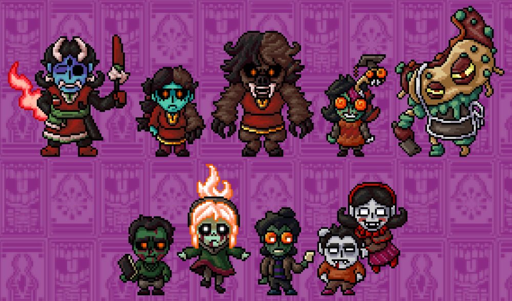 Top row: Bhaya, Anshobha, Boar Anshobha, Raffie and Hurtdog. Bottom row: HV Ialowyn, HV Shyom, HV Vobe, HV Idris and HV Eris.