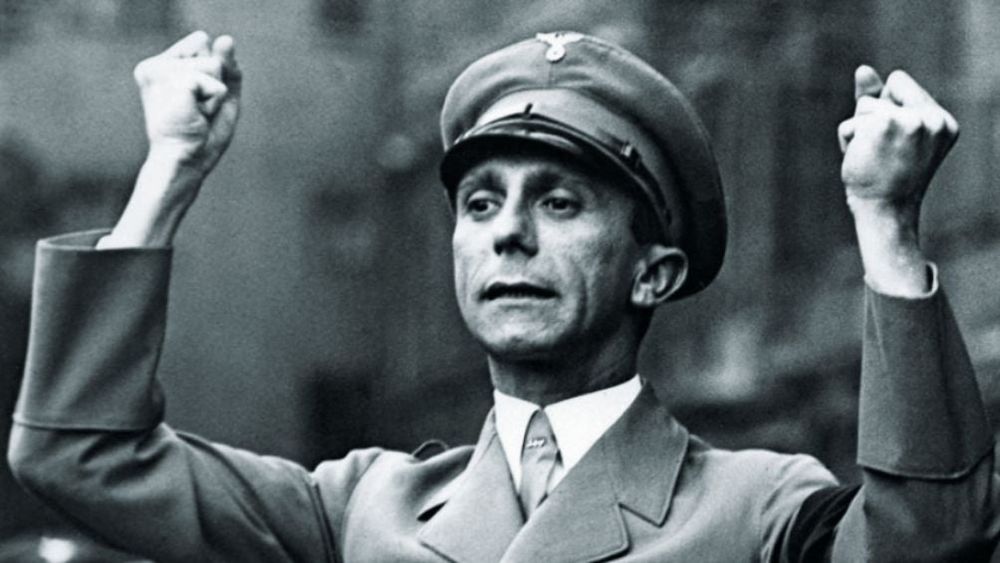 A picture of Joseph Goebbels, chief propagandist of the Nazi Party, and later Reich Minister of Propaganda.