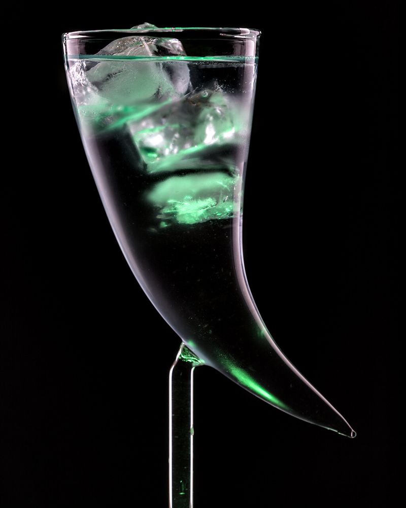 A glass of water looking interesting.