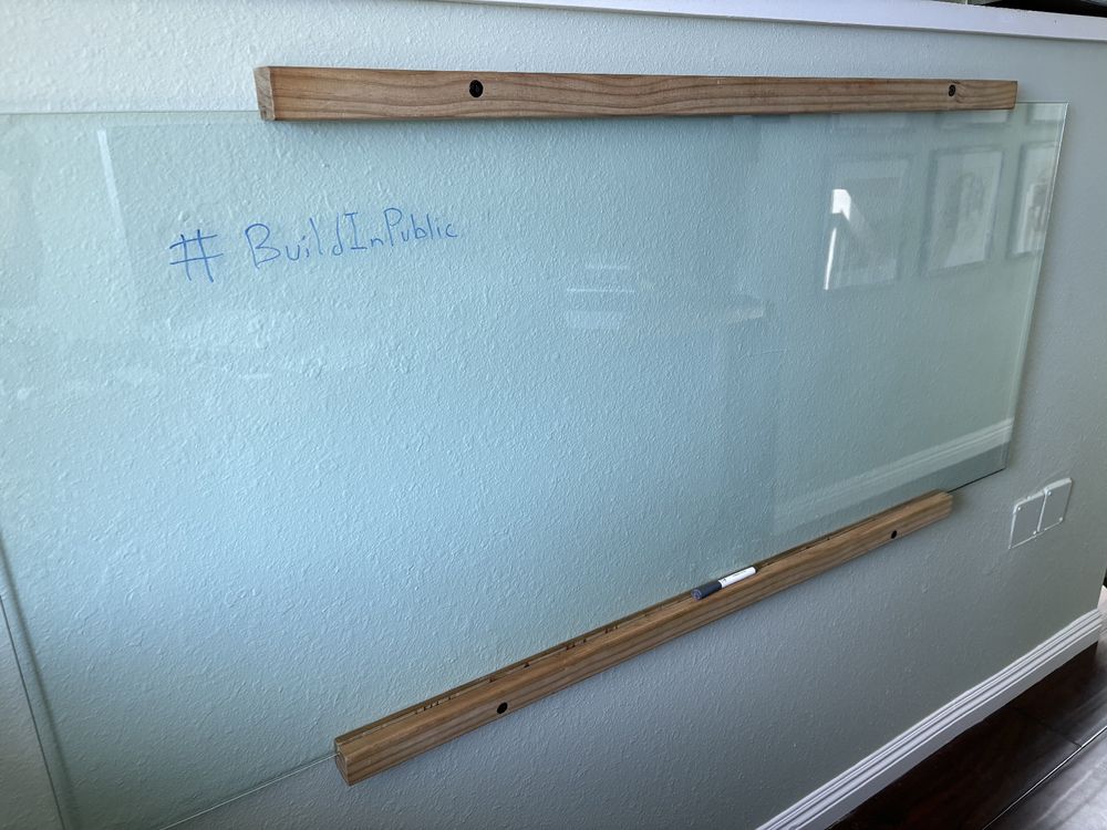 Custom tempered glass whiteboard
