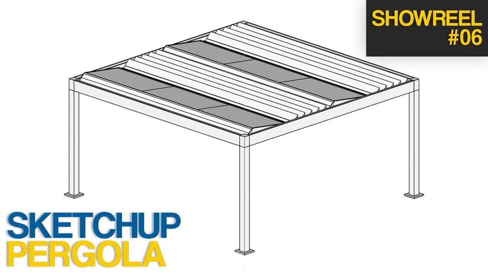 Présentation pergola paramétrique pour Sketchup