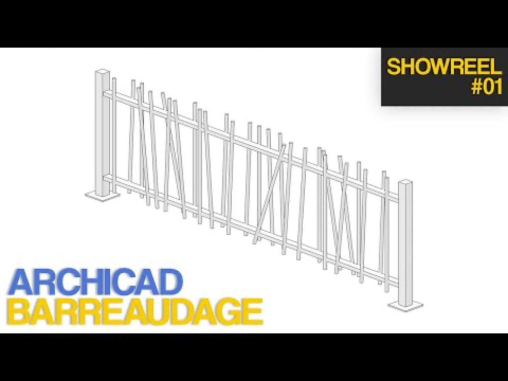 Présentation barreaudage paramétrique pour Archicad