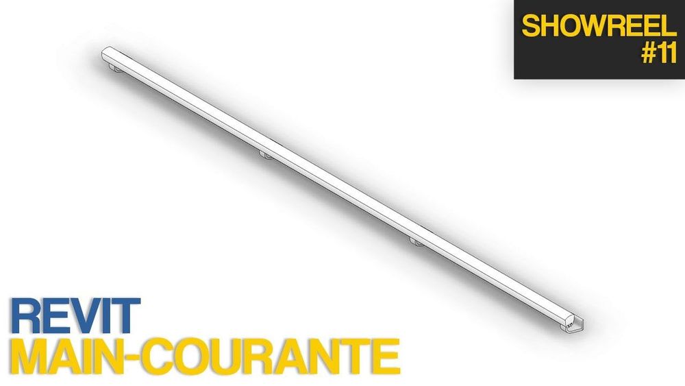 Présentation main-courante lumineuse paramétrique pour Revit