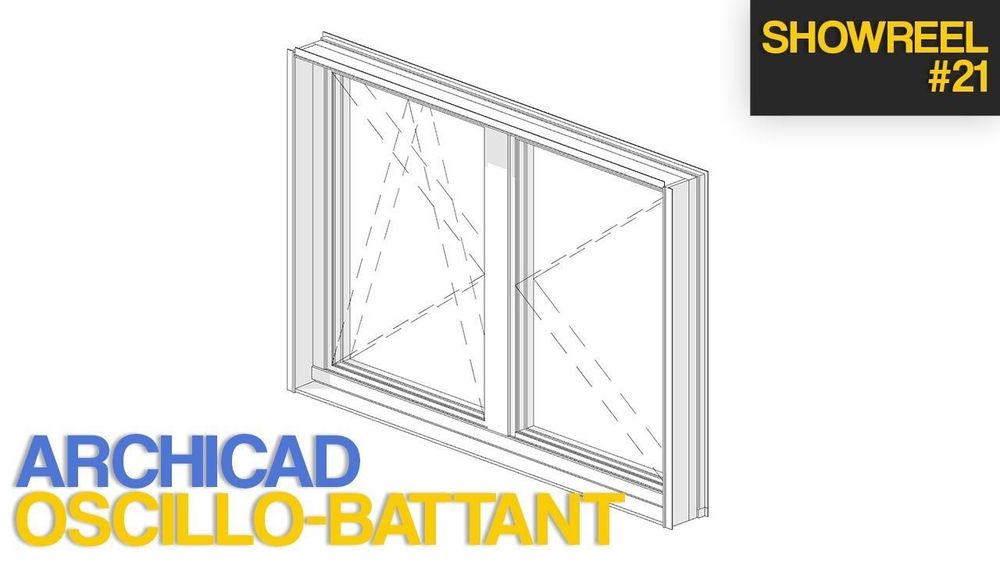 Présentation oscillo-battant paramétrique pour Archicad