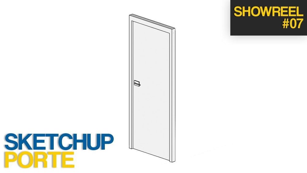 Présentation porte intérieure paramétrique pour Sketchup