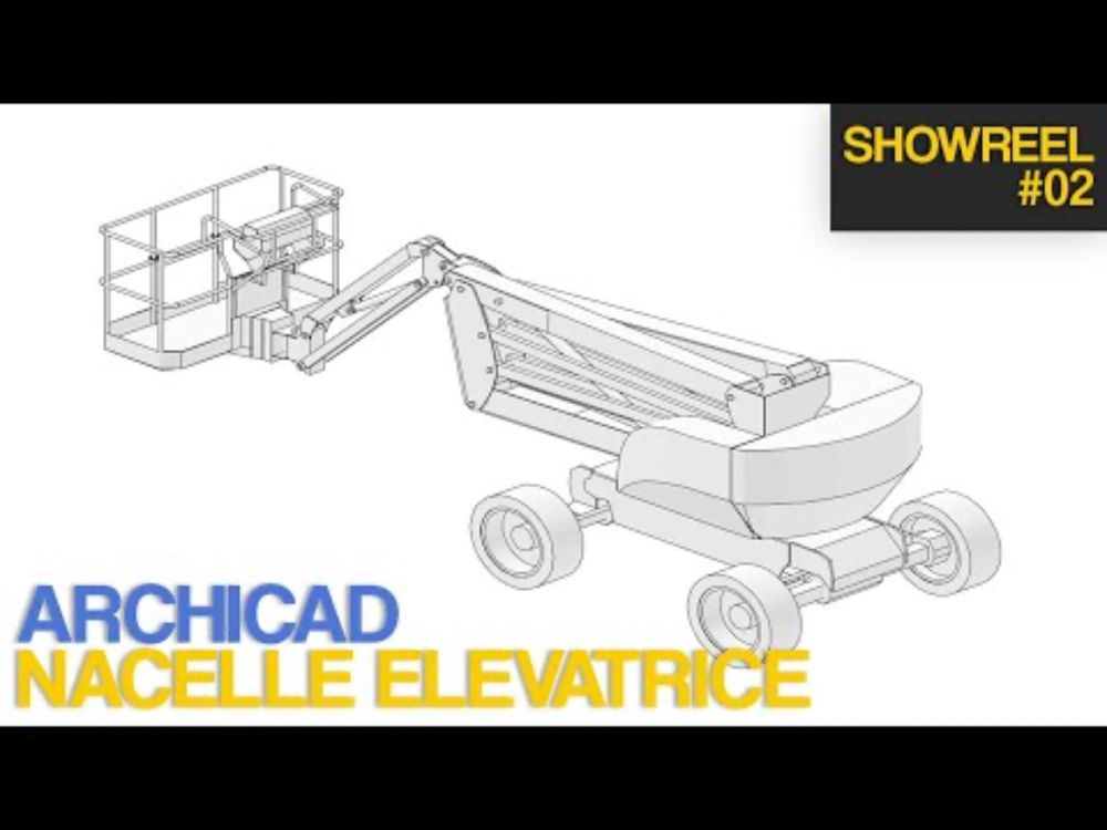 Présentation nacelle élévatrice paramétrique pour Archicad