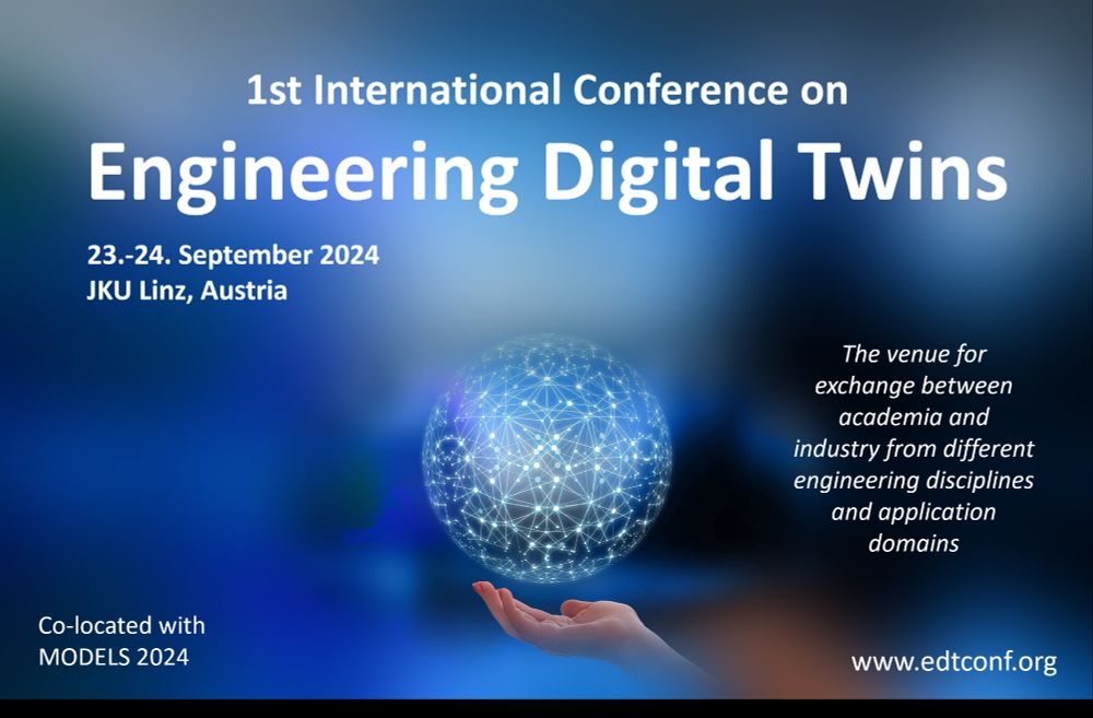 1st Int. Conference on Engineering Digital Twins on 23.-24.9.2024 in Linz, Austria
