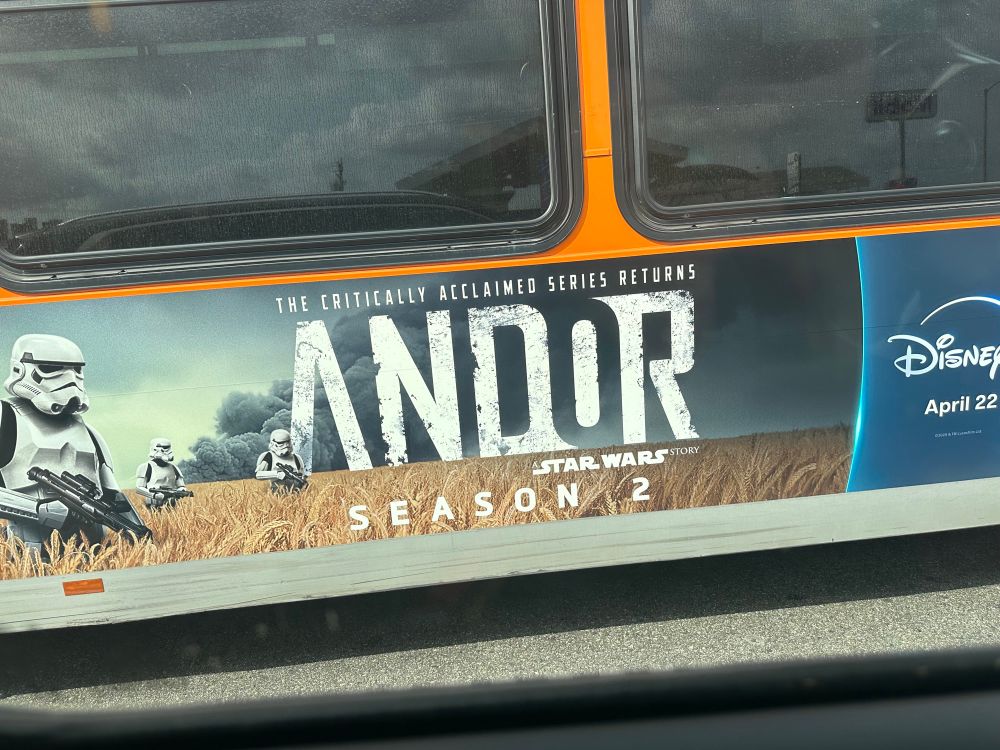 Andor ad on the bus!!!!