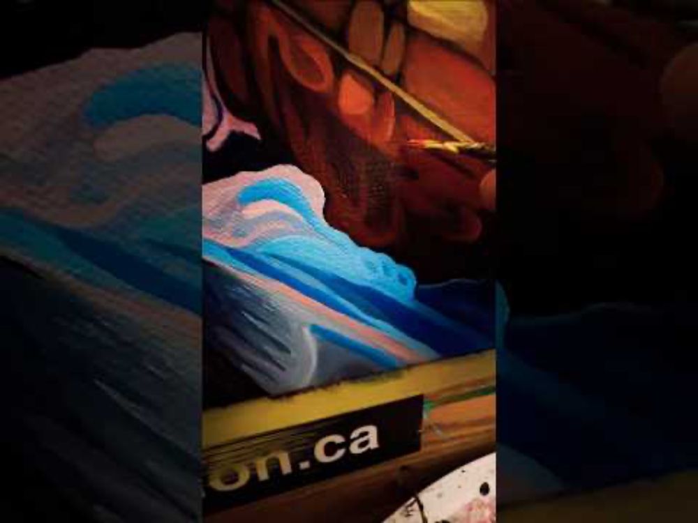 Some of the process behind my latest painting #285 – “Radiant Crimson Sky”