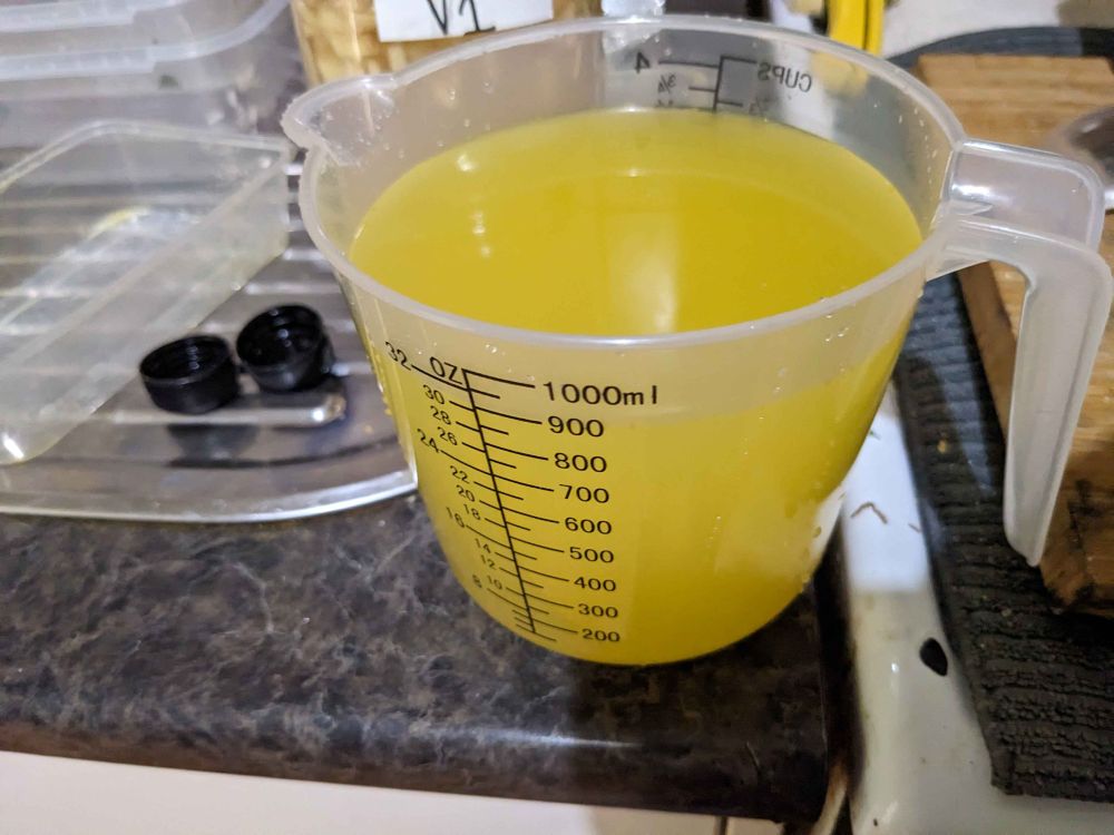 Home made lemonade before it gets carbonated!