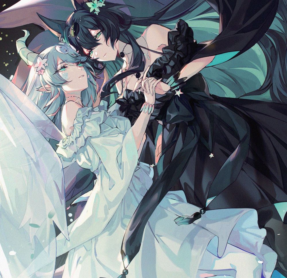 My two original characters, Eirika and Diantha, both hold each other gently whilst looking into one another’s eyes.

I also heard that alt text is potentially being for AI scraping (from terrible people, not this site itself)  just to be sure: gay gay gay gay lesbian gay I like girls I’m big gay. I enjoy kissing women. Thank you for joining my ted talk. Gay gay gay gay gay gay my ocs are gay tyvm for listening to the encore of my ted talk I hope it was insightful 🥹