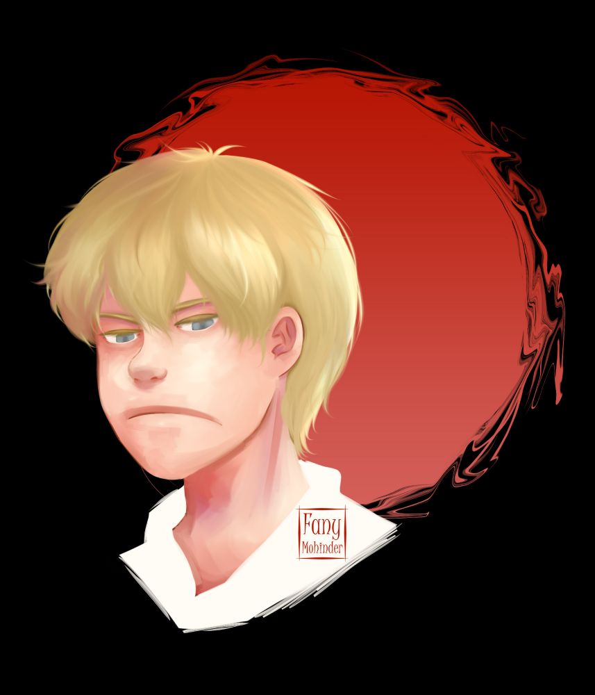 Oliver Montaner del 2020, tiene muchísimo pelo, proporciones que tiran más al anime y un coloreado más descuidado.