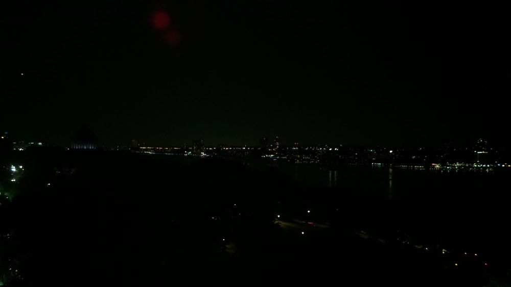 A photo of the Hudson river, at about (40.81, -73.96), taken at 8/8/2025, 11:16:58 PM.