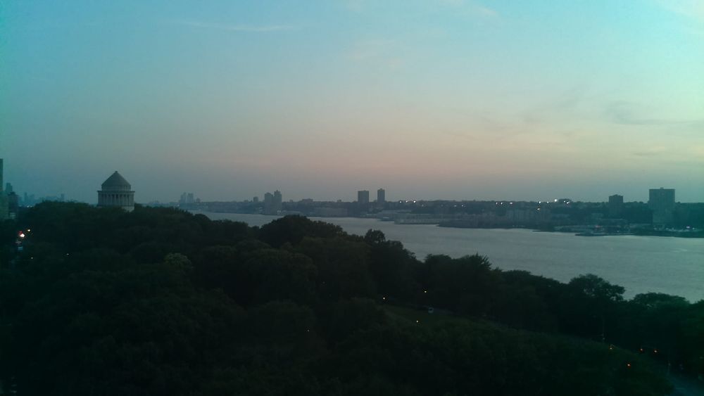 A photo of the Hudson river, at about (40.81, -73.96), taken at 8/10/2025, 8:02:58 PM.