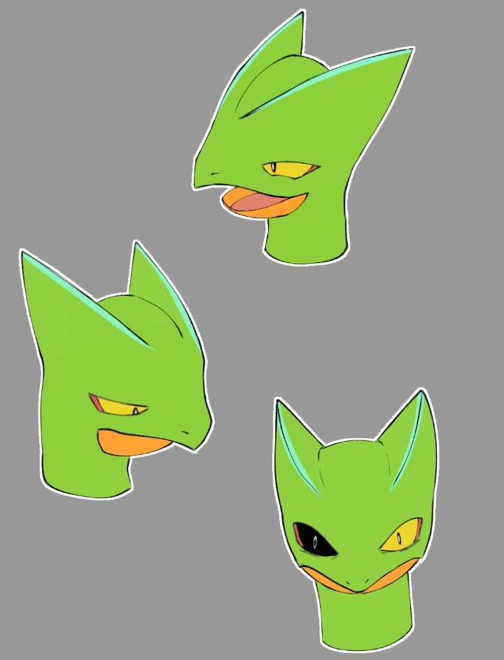 Finally working on the PokeOC refsheet.

Have some facial expressions.