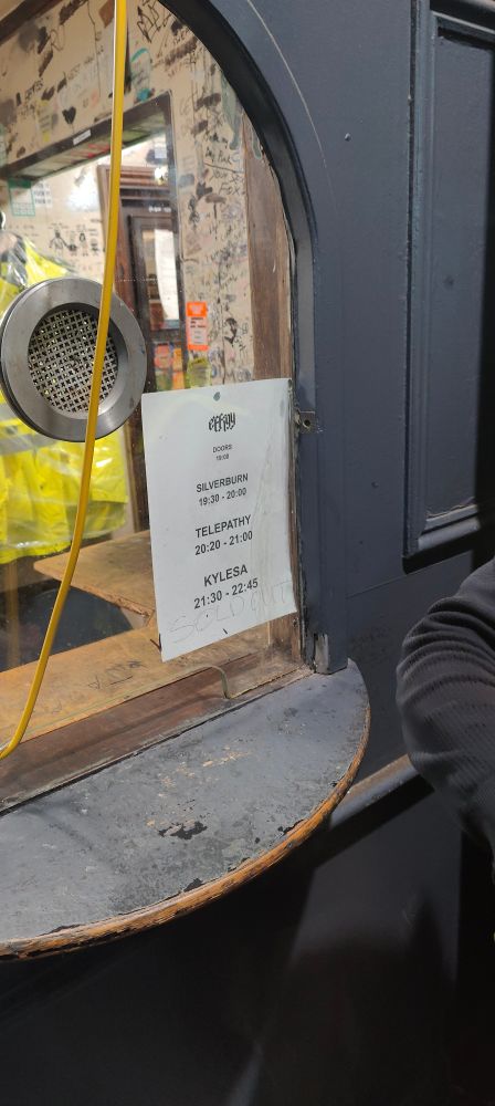 Stage times for the Kylesa show in London