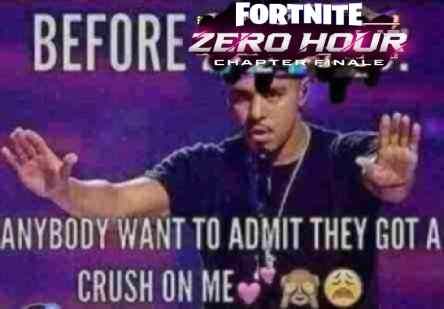 The same image as quoted, with the Fortnite Galactic Battle logo scribbled over, and the logo for the Fortnite Zero Hour Chapter Finale Live Event pasted over it.