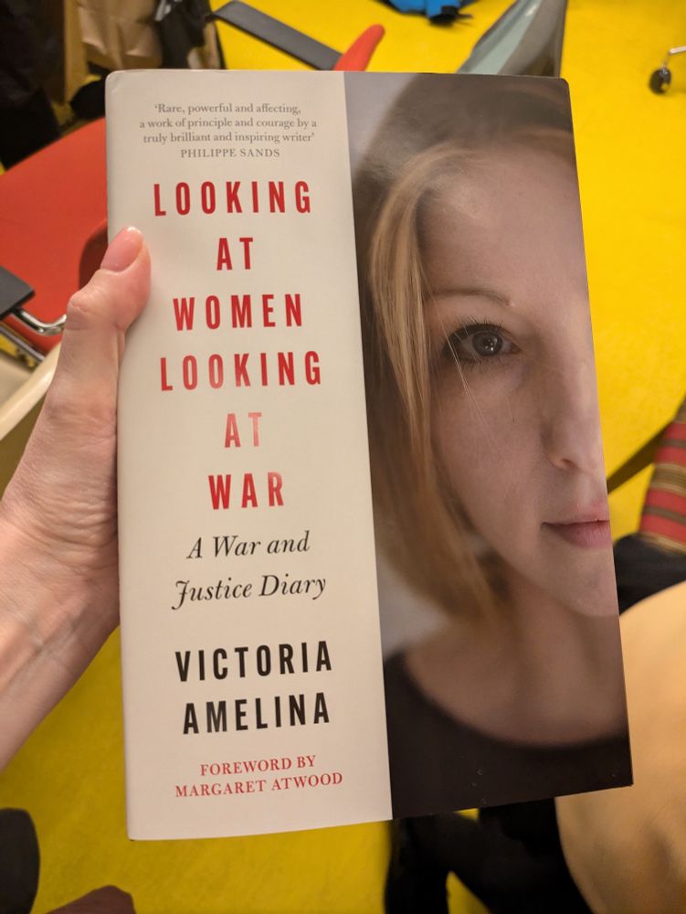 A cover of Victoria Amelina's book 'Looking at women, looking at war'