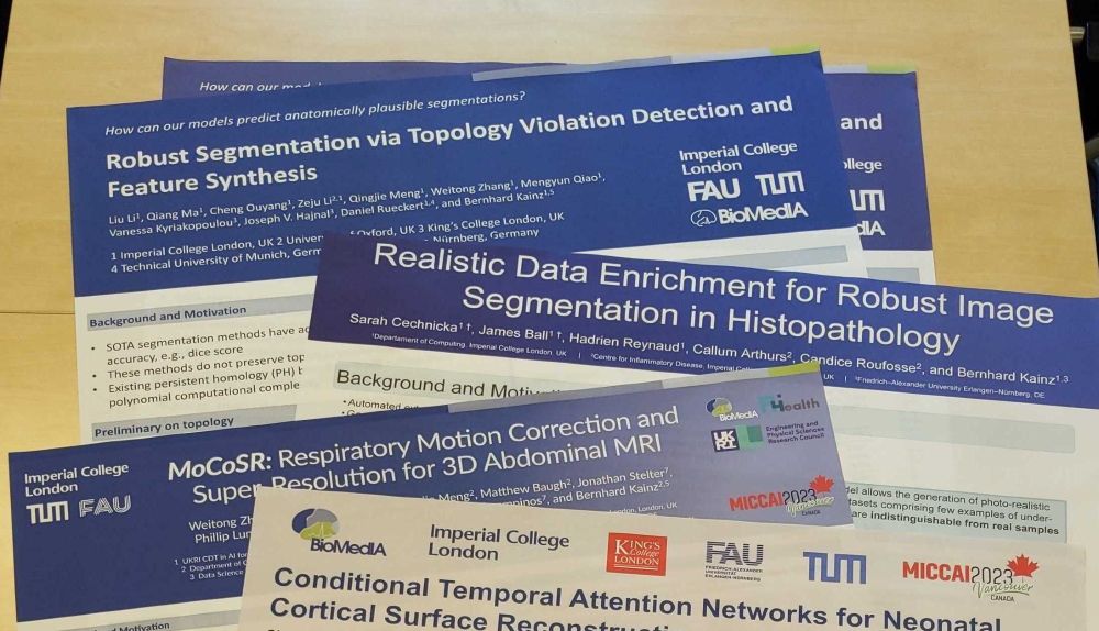 some of our MICCAI posters printed