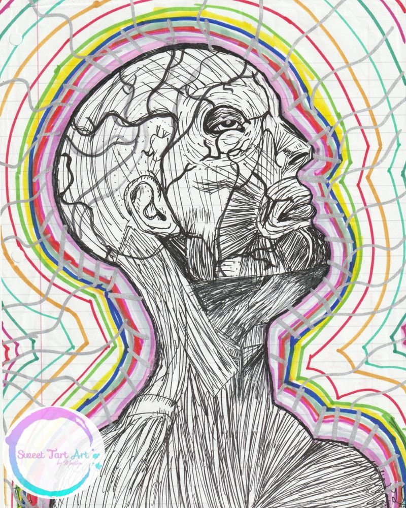 Art of a human that is just muscle.