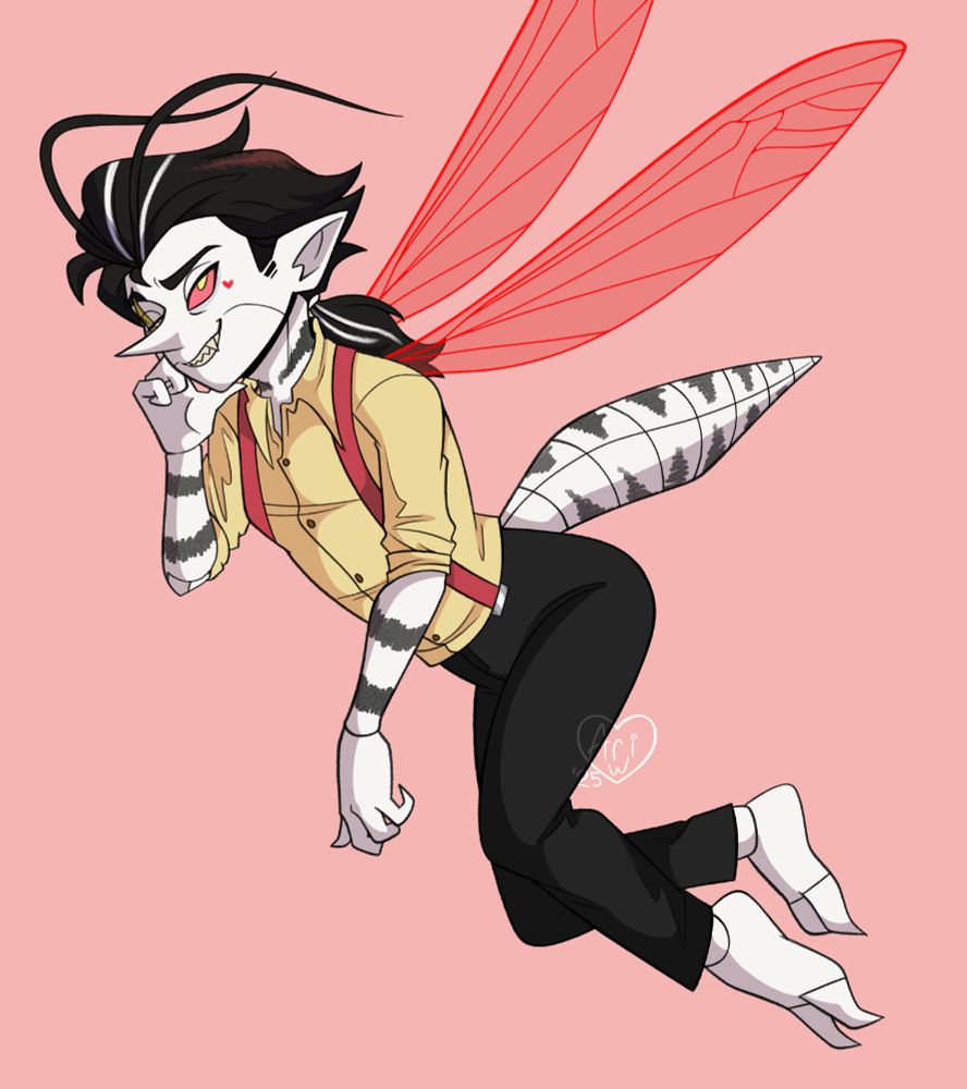 A drawing of Cullen in his normal fit, looking mischievous. 