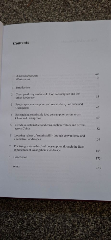 Book contents page 