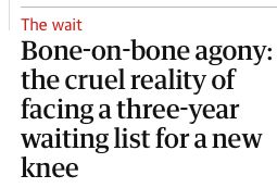 Guardian website headline containing the phrase "bone-on-bone"