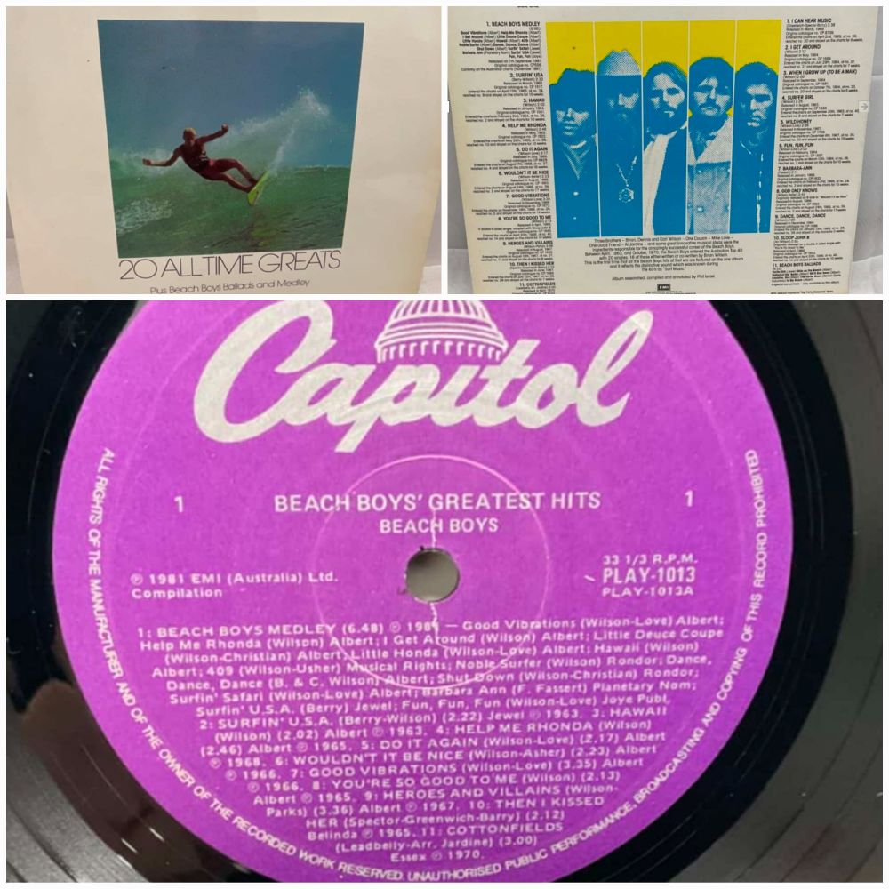 Beach Boys' greatest hits - 1981 EMI (Australia)