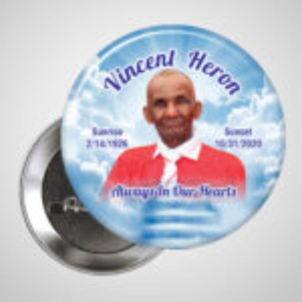 Funeral Buttons in New York | Custom Memorial Buttons Queens