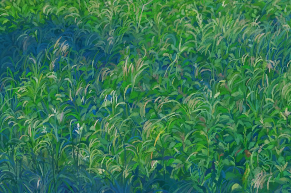 Digital painting of plants 