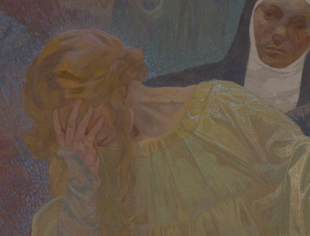 Details from The Slav Epic series by Alphonse Mucha