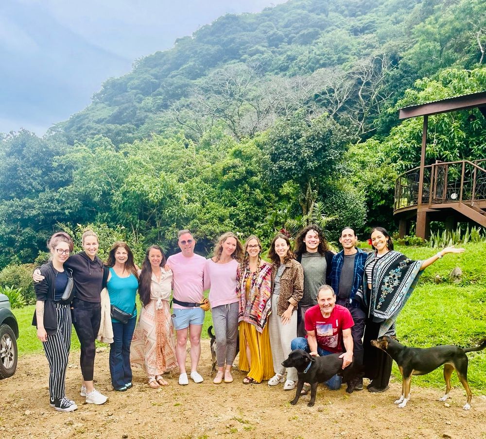 Our eco-retreat family in Monteverde, Costa Rica before returning to San Jose.
