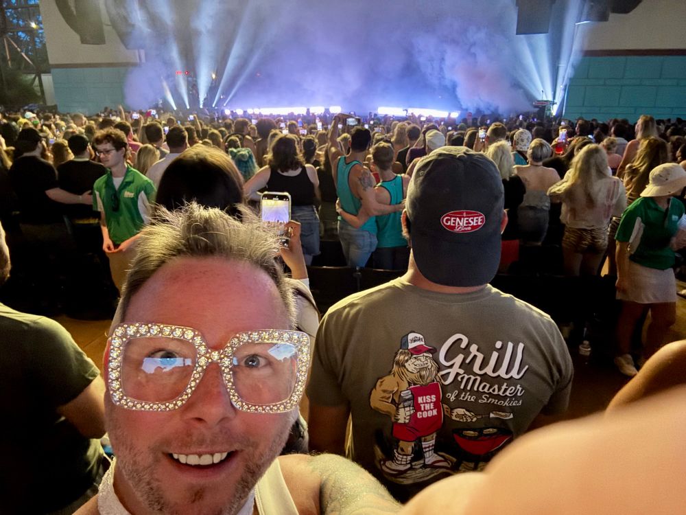 KP with the stage in the background.