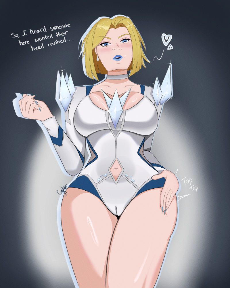 Emma Frost from Marvel Rivals here for your thigh-head crushing appointment. She taps her thighs waiting for you to get in position.