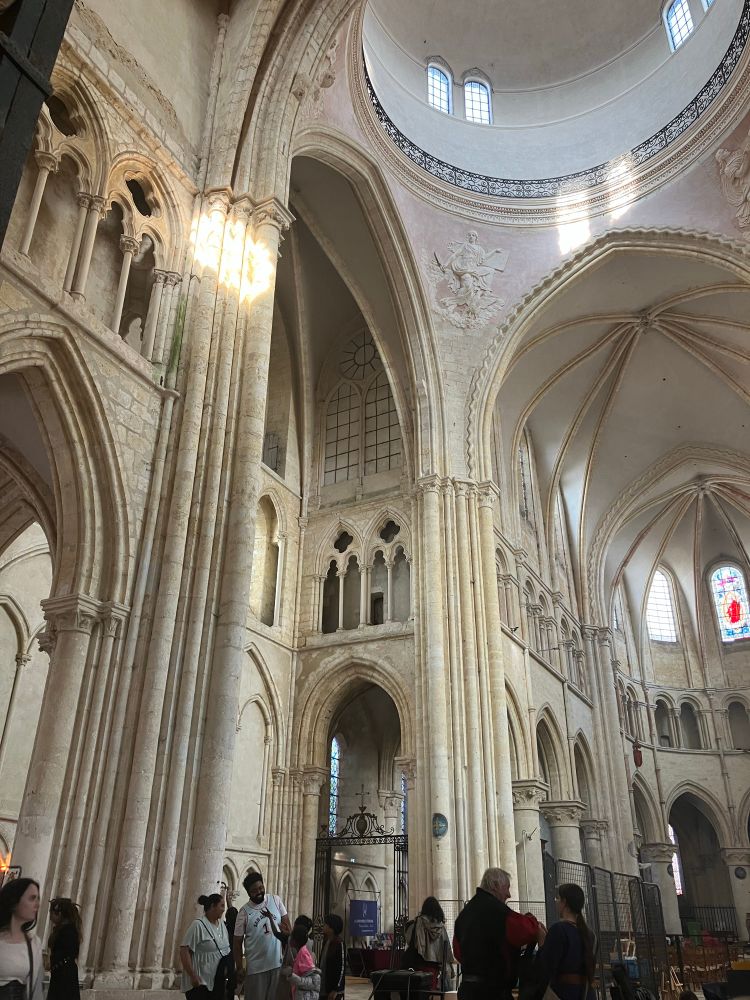inside collegial St Quiriace in Provins