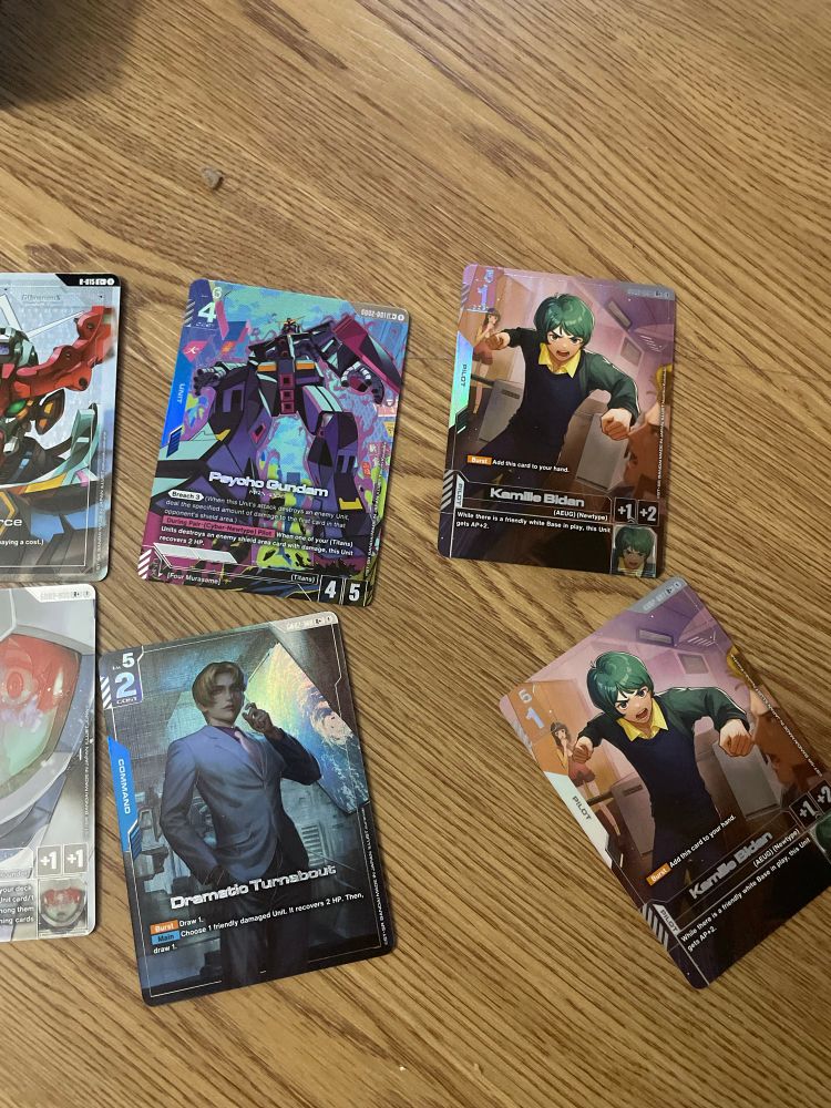 2 alt art kamille, psycho Gundam, and dramatic turnaround 