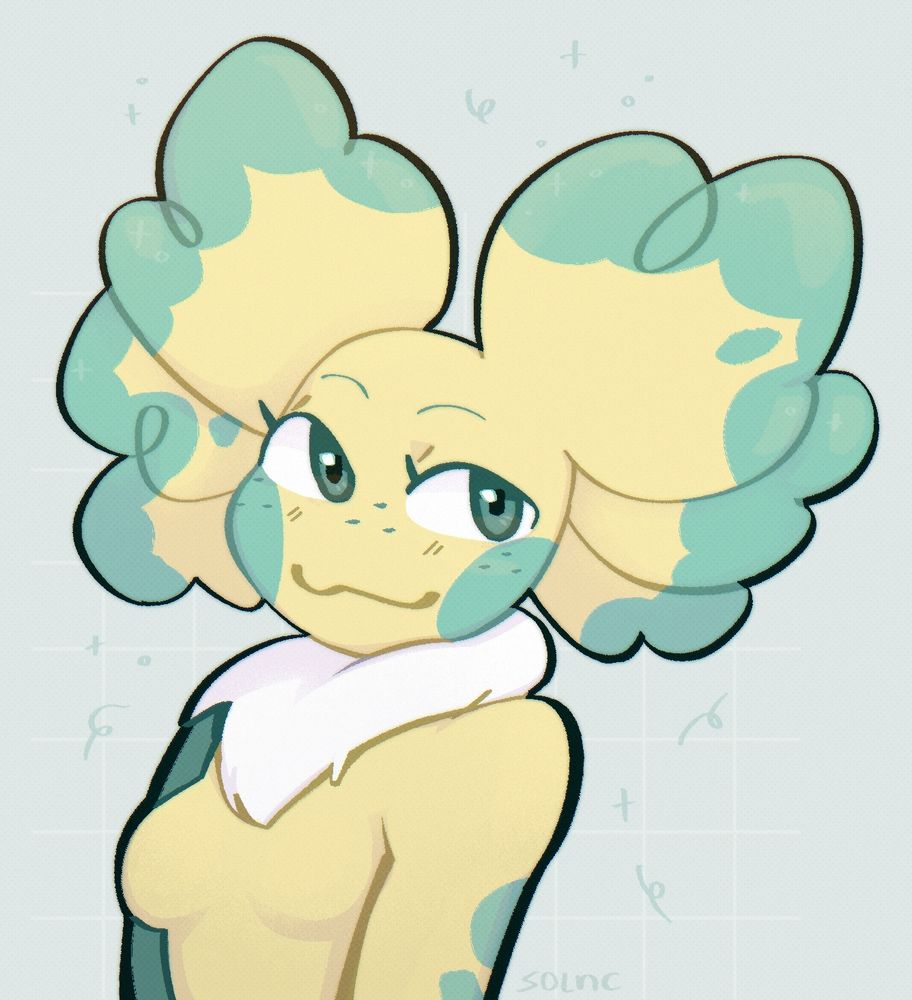 Digital art pic o anthro axolotl with soft features
