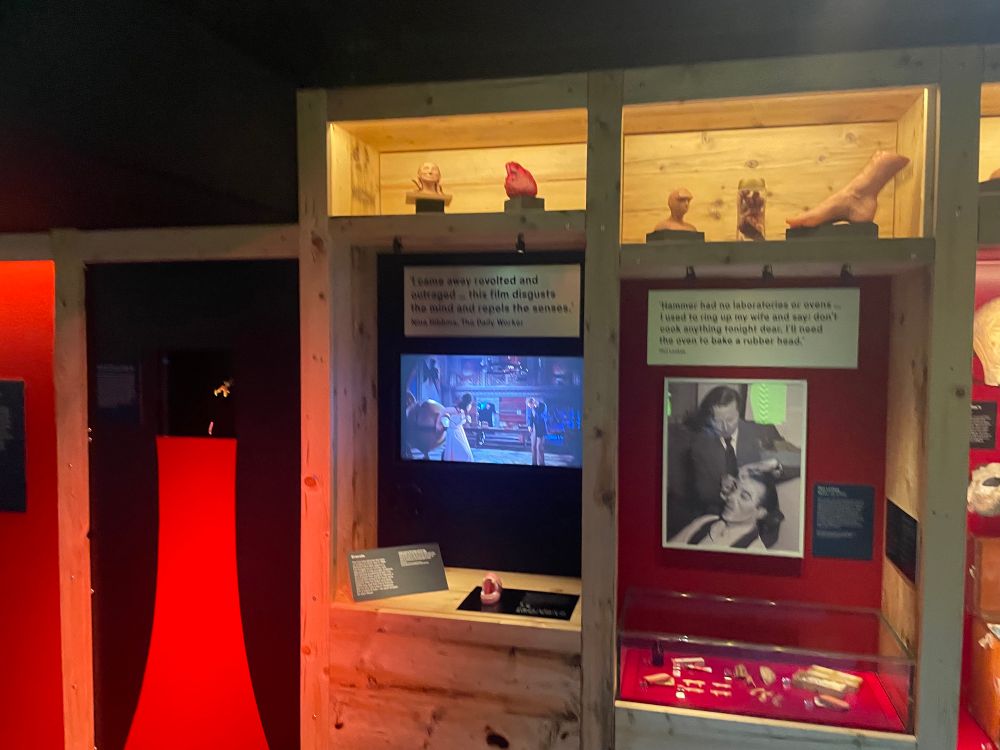 Dracula / Hammer exhibit at National Science and Media Museum In Bradford 