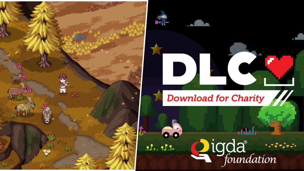 Download for Charity by IGDA Foundation banner with screenshot from Root of Pacha