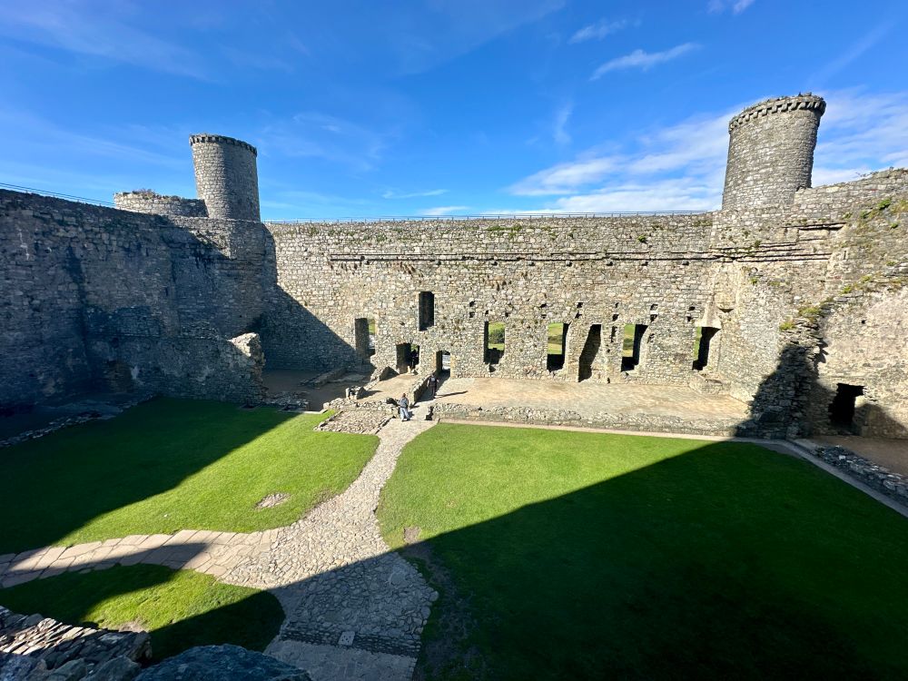 The inner courtyard of Castle Harlech