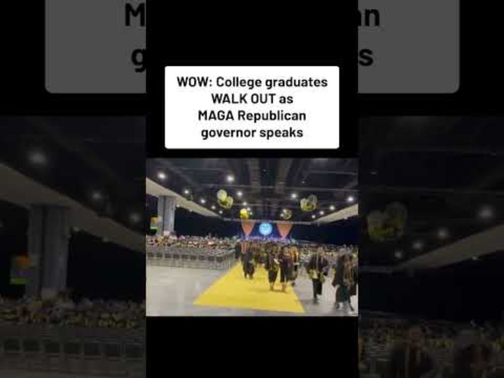 WOW: College graduates WALK OUT as MAGA Republican governor speaks
