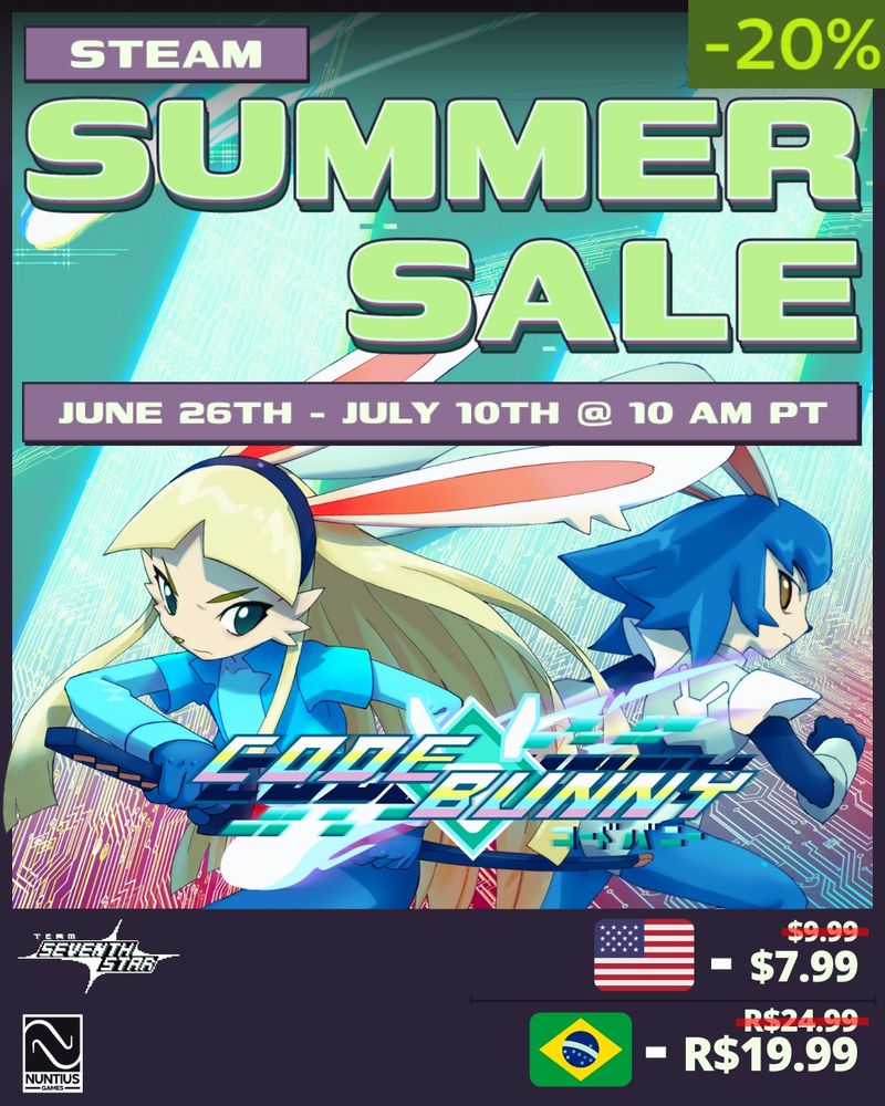 Get CODE Bunny on Steam Summer Sale!