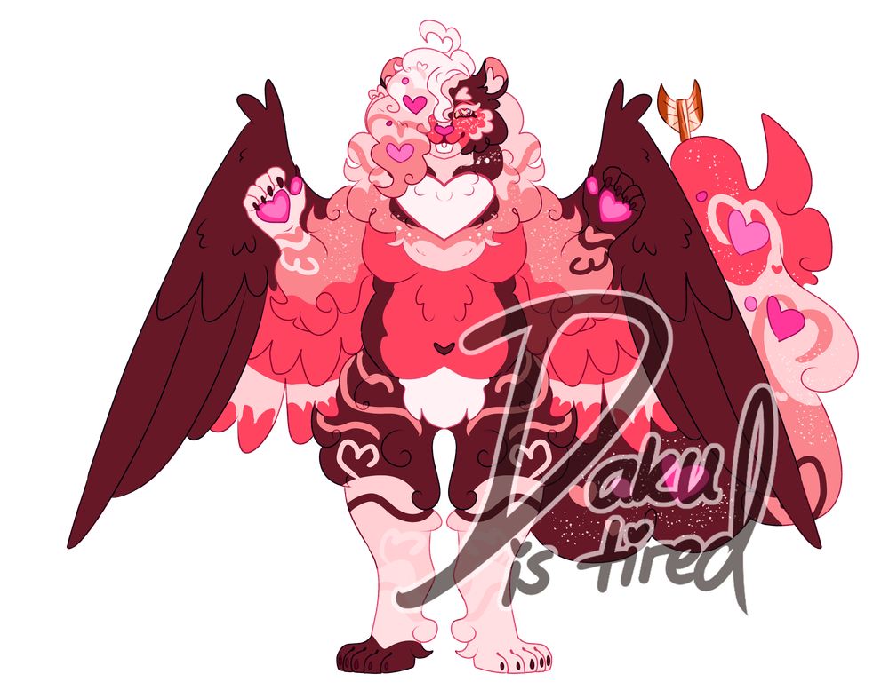 Valentine theme squirrel with cupid themes
