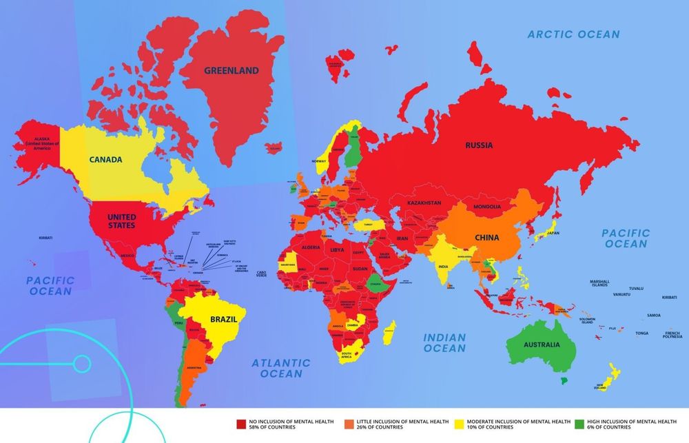 Heat map showing National Adaptation Policies