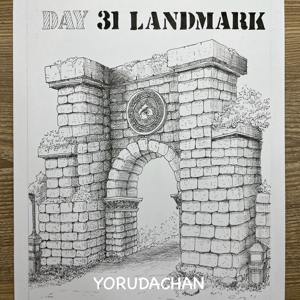 Inktober 2024 Day 3 Landmark