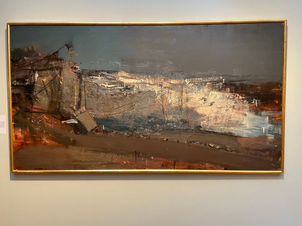 Joan Eardly painting stormy sea