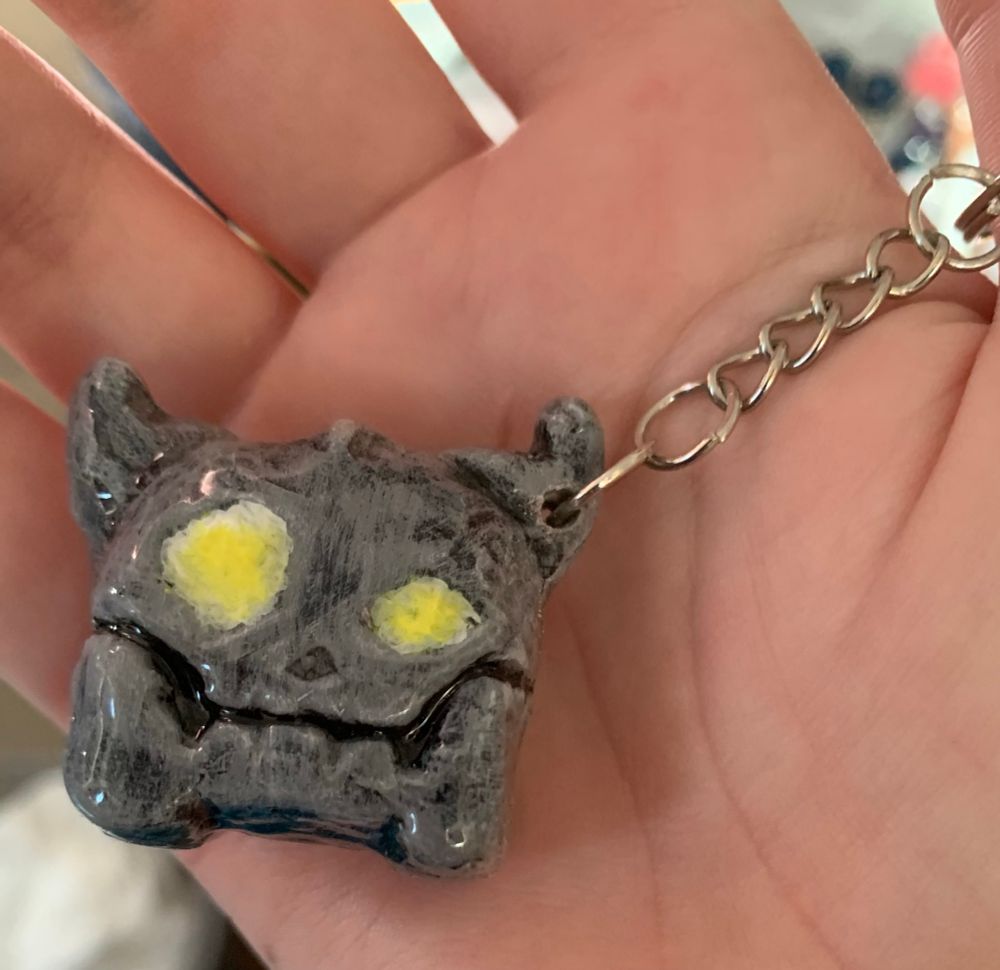 The monster chest from the legend of zelda: breath of the wild as a keychain