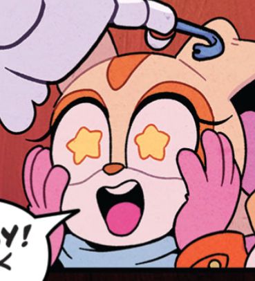 Cream the rabbit with starry eyes from the IDW comics